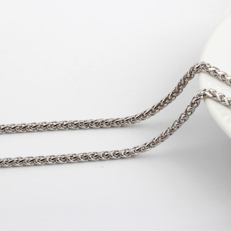 

NIBA FASHION JEWELRY top quality Link Chain 3mm 316L Stainless Steel Necklace free shipping wholesaler handmade jewelry
