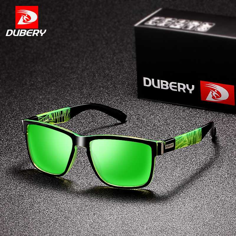 

DUBERY 2020 Sport Sunglasses Polarized For Men Sun Glasses Square Driving Personality Color Mirror Designer UV400