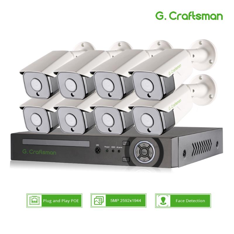 

XMeye 8CH SONY 5MP Face Detection POE IP Camera Security System Kits 335 Audio Waterproof CCTV Video Surveillance AI Onvif NVR