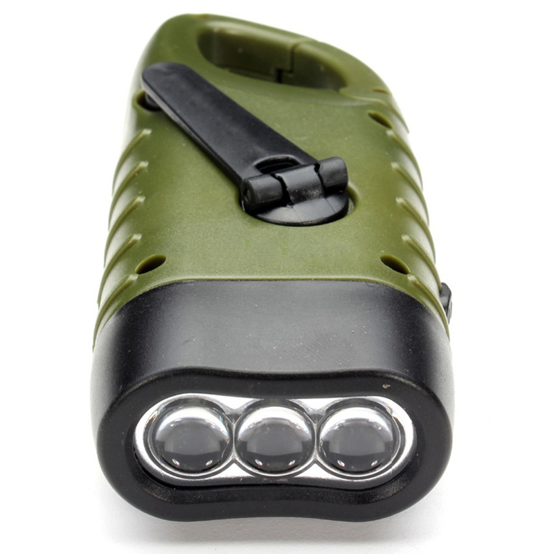 

Flashlights Torches TOP Mini Emergency Hand Crank Dynamo Solar Rechargeable LED Light Lamp Charging Powerful Torch For Outdoor Camping