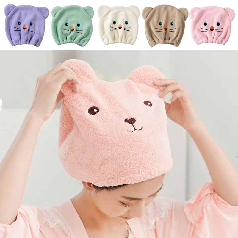 

Wome Hair Towel Good Hygroscopicity And Breathability Microfiber Hair Turban Quickly Dry Hat Wrapped Towel Cap