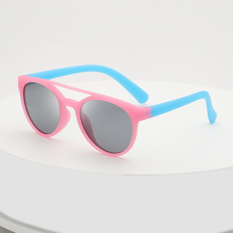 

Classic Children Polarized Sunglasses Vintage Round Plastic Glasses Frame Boys And Girls Out Door Kids Sun Glasses Uv400
