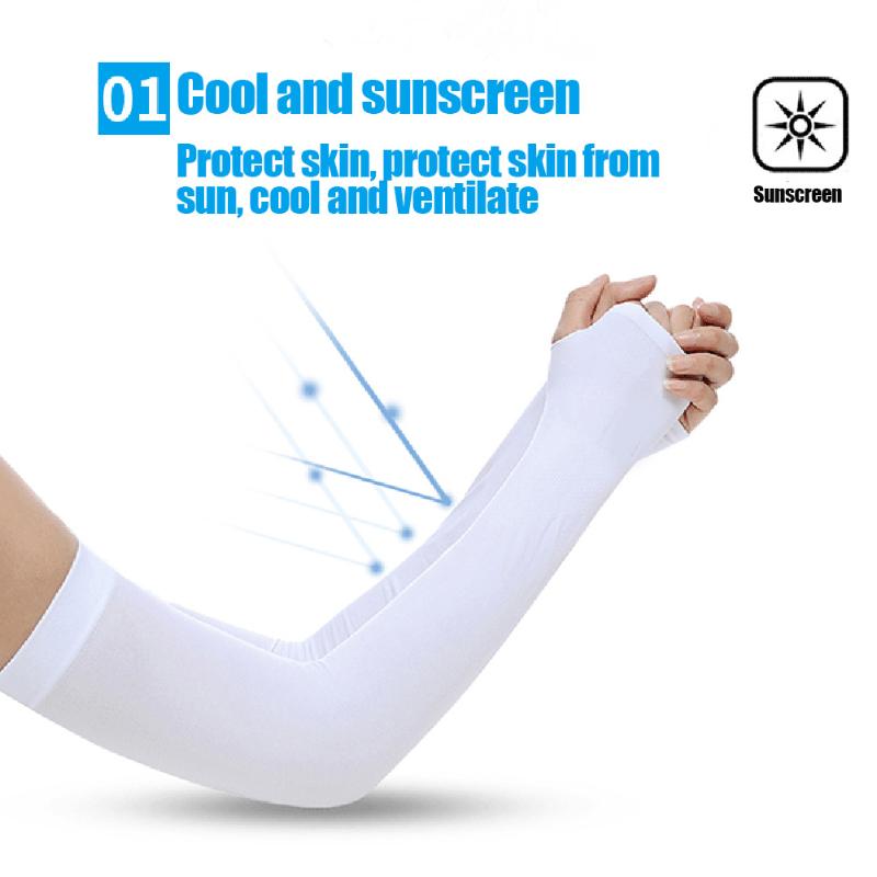 

Newly Arm Sleeves Silks Sun UV Protection Hand Protector Cover Outdoor Arm Warmer DOD886