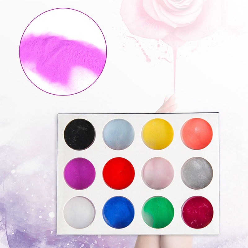 

12 Color Nail Powder Holographic Dust Nail Art Decorations Manicure Nails Glitter Dip Powder DIY Art Decoration