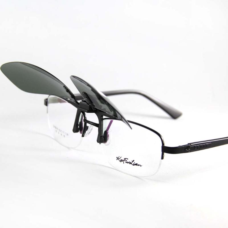 

Polarized Sunglasses Clip on Deep Green Sun Glasses Men Driving Eyeglasses Geep Green and Yellow Clip on Sunglasses