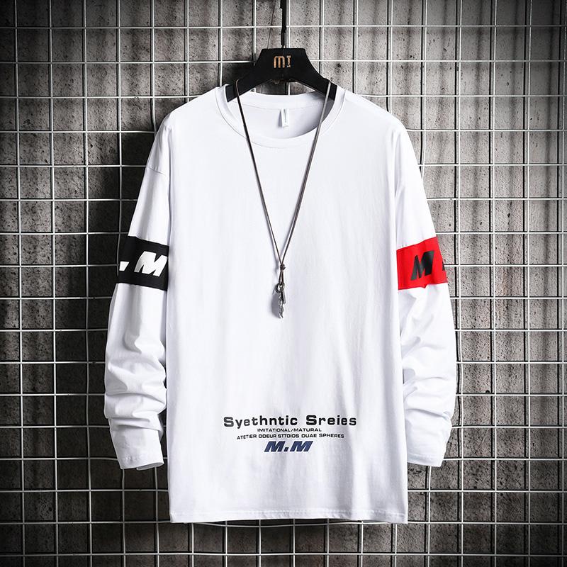 

Men's Cotton Fashion T-shirt Full Sleeve Mens Summer Tshirts Male Oversized Tee Shirts 5XL Casual T Shirt Tee For Man Streetwear, Light grey