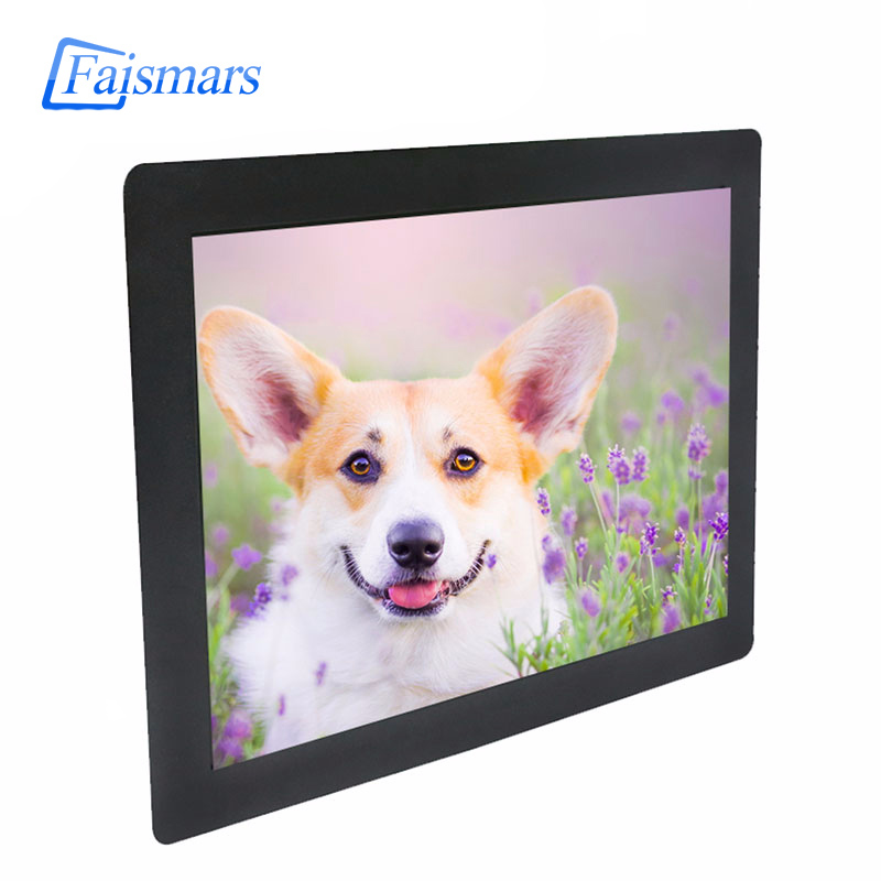 

M121H-RF/ 12 inch industrial BNC monitor CCTV Security Remote 12.1 inch 1400*1050 resolution Metal iron frame Rack Monut Monitor