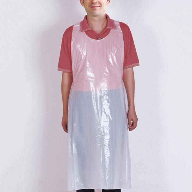 

25 Pcs Unisex Disposable Aprons Waterproof Oil Proof Antifouling PE Plastic Apron For Cooking Painting or Any Other Messy Activi