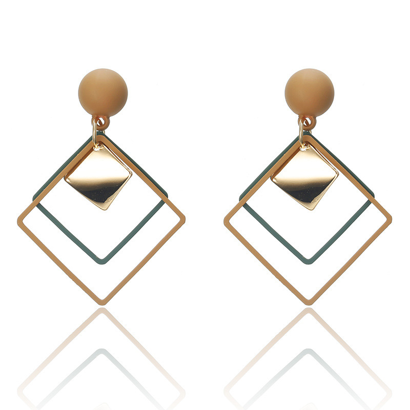 

CHENFAN shaped Japanese and Korean wind cold wind simple earrings for women long pendant womans earrings for gift girl