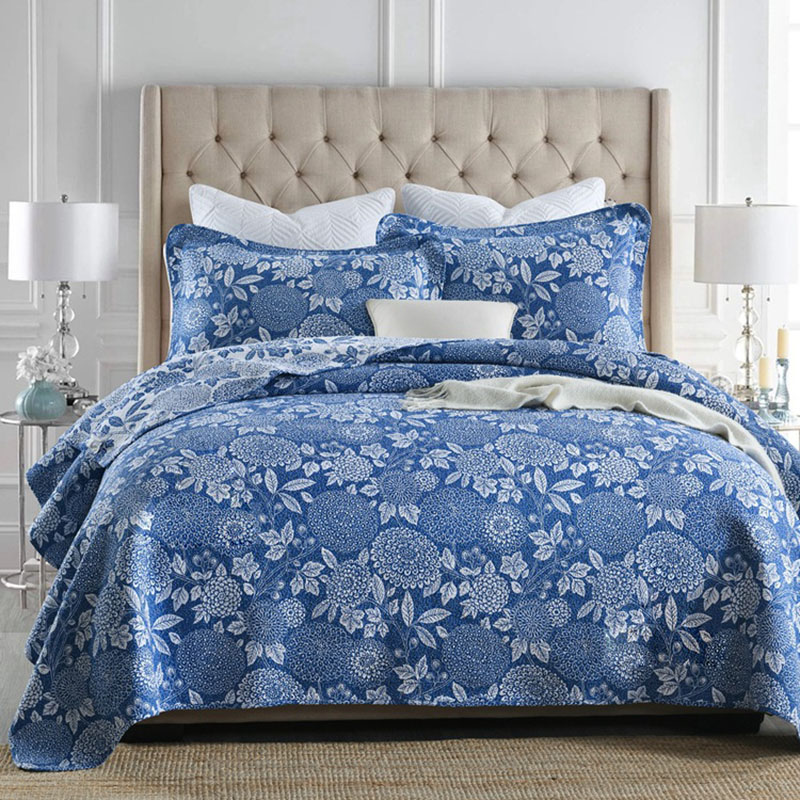 

Comforters & Sets CHAUSUB Cotton Bedspreads For Bed Quilt Set 3pcs Quilts Cover Pillowcase  Queen Size Coverlet Quilted Blanket On, No1