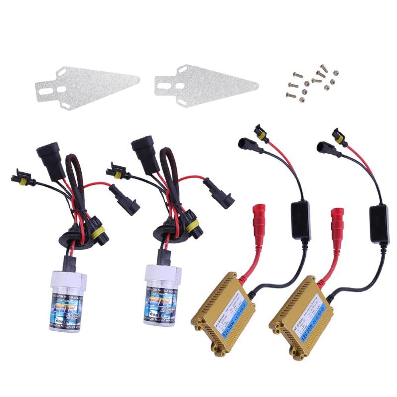 

2Pcs of 9005/3/H10 35W 6000K/8000K/10000K HID Head Light Ultra Slim Car for Light Kit with Pair of HID Ballast