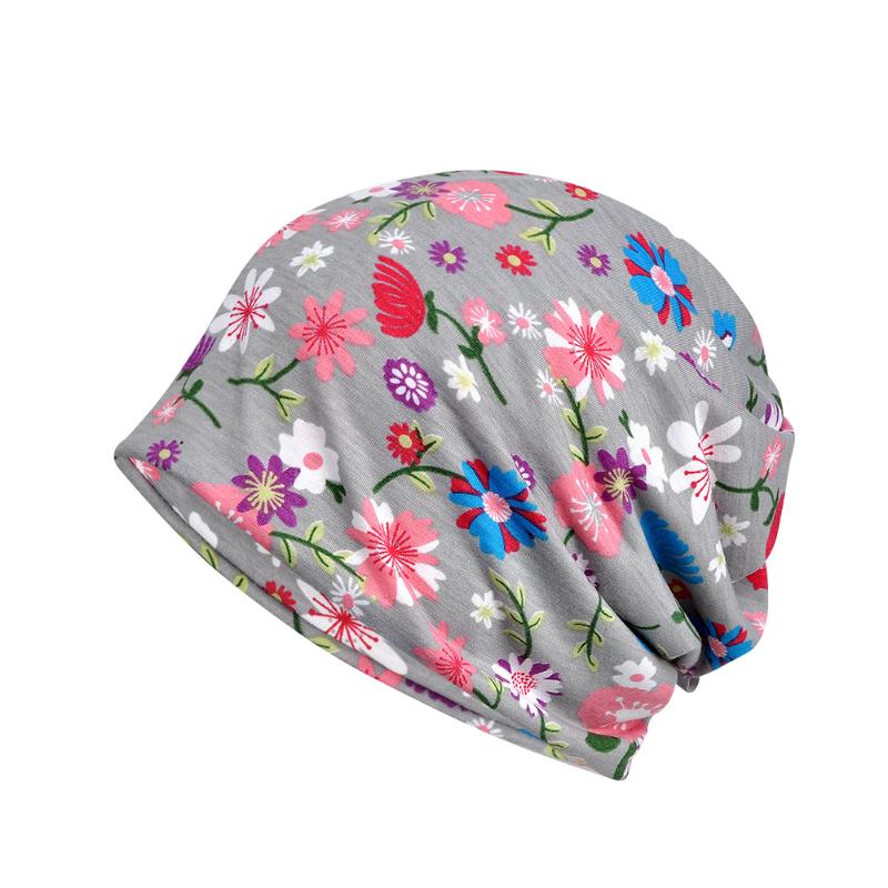 

Cotton Blend Wrap Beanie Turban Cancer Soft Sleep Chemo Cap Women Hat Printed Slouchy Bib Headwear Head Scarf, Pink