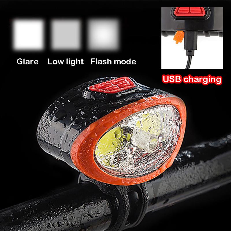 

For Bicycle Head Light Front Handlebar Waterproof USB Charging Light Bike Bicycle Accessories Ciclismo Bike