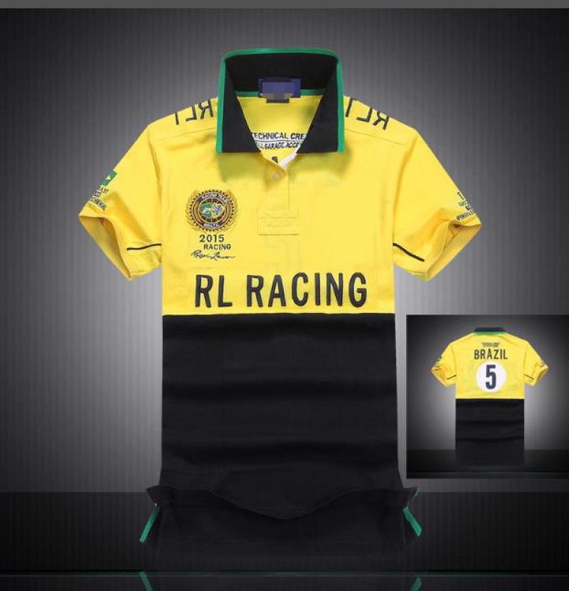 

Fluorescent Yellow Big Car Digital Theme Fashion Men'S Short Sleeve Blouse 2066
