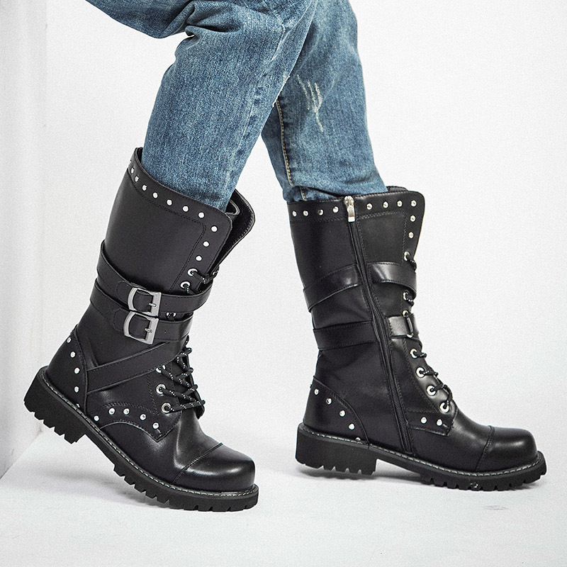 

2020 New Boots \N Mens Boot Model XXXXXL Leather Boots Mens Thigh Boot Riding Boots Mens Model, 206