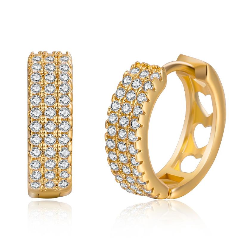 

Angel Girl Hoop Earrings Round Loop Earrings Wholesale Wedding Christmas For Women Jewelry gift E1506020