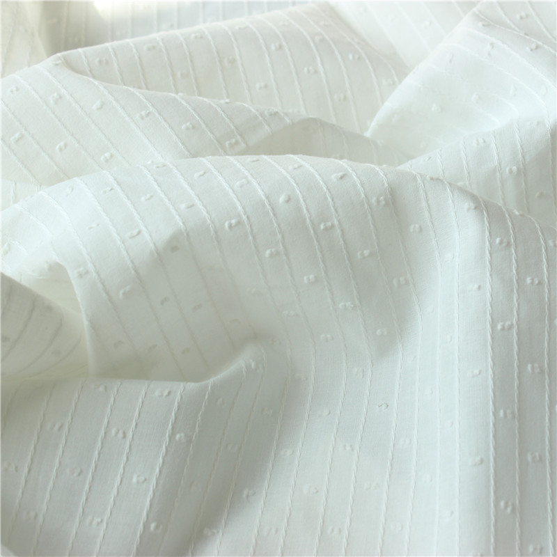 

thin material high quality Pure cotton jacquard fabric for woman shirt dress overpull for home textile JH03