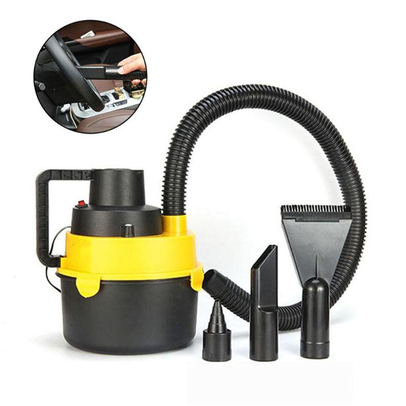 

Car Vacuum Cleaner 12V 60W High Power Handheld Vacuum Cleaner Wet Dry Canister Inflator For Car Home Use