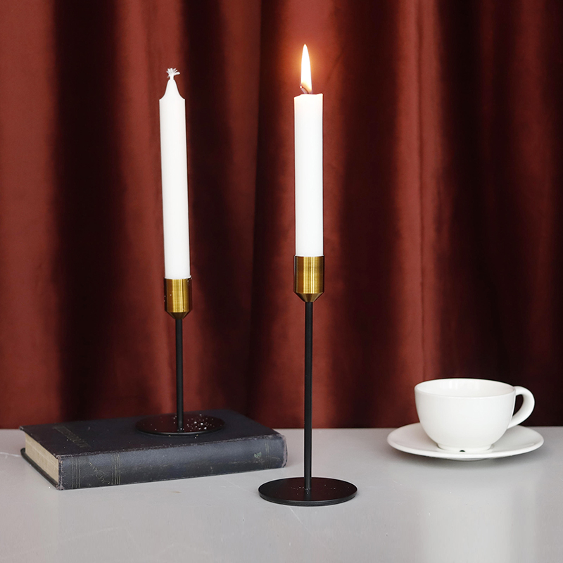 

Modern Candle Holders Metal Golden Romantic Wedding Dinner Dining Table Retro Candlestick Arredamento Casa Home Decor MM50ZT