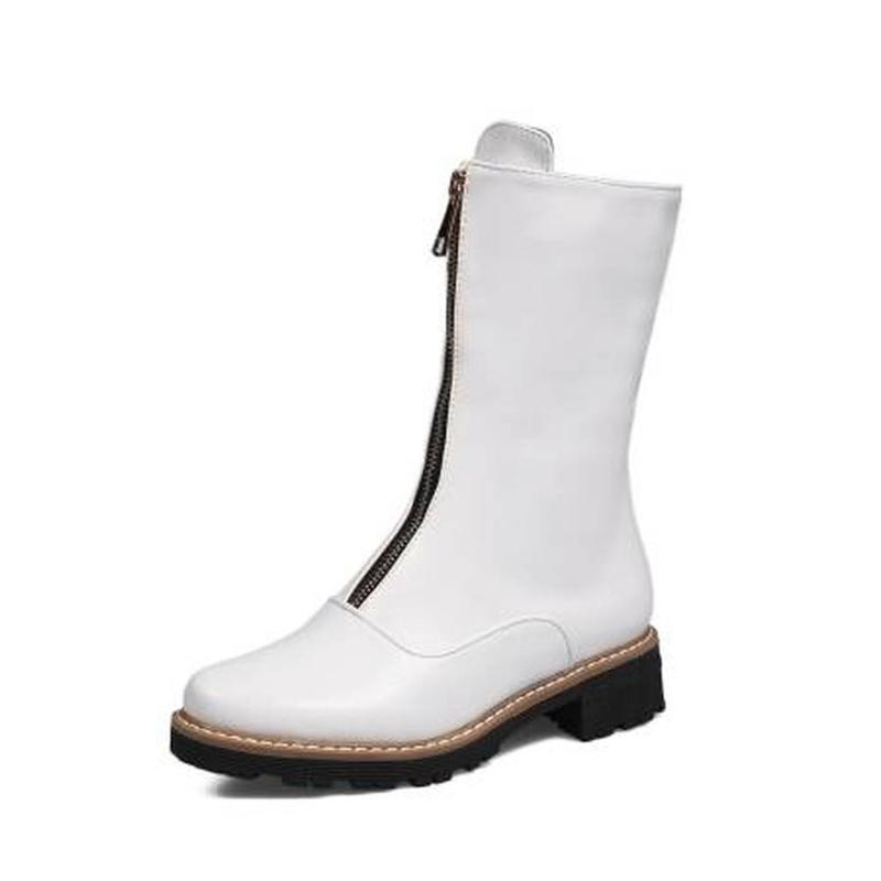 

Blxqpyt2020 new winter boots large 33-43 women's platform shoes j16-6, Black