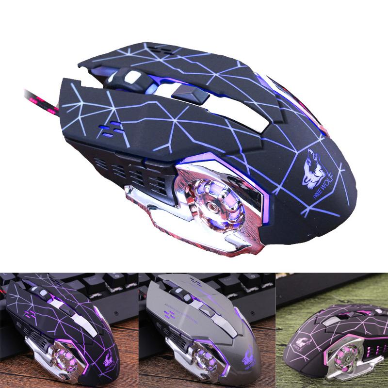 

Wired LED Light 4000DPI Optical Usb Ergonomic Pro Gamer Gaming Mouse Pc Gaming Office Entertainment Laptop Accessories
