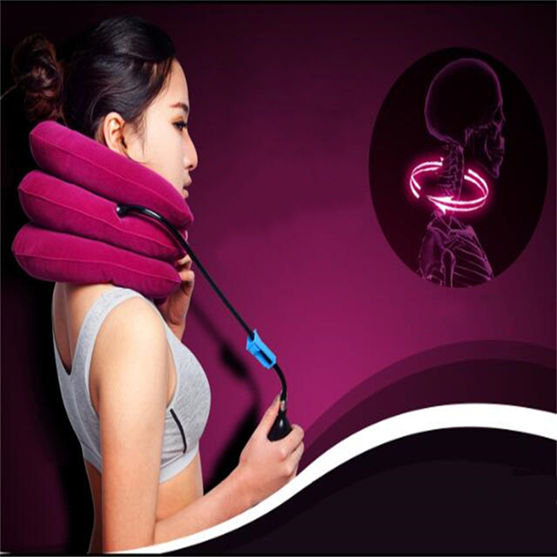 

Pillow Soft U Neck Air Inflatable Cushion Cervical Brace Shoulder Pain Relax Support Massager Device Traction