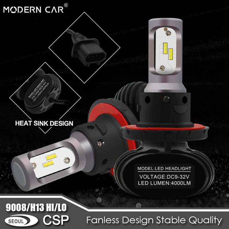 

1set*Auto lamp H13 LED Headlight S1 25W 4000LM LED Car Lamp Auto Head Bulb