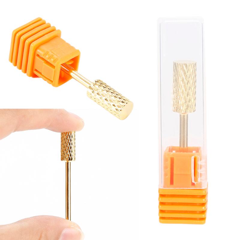 

3pcs Nail Art Salon Tools Gold Color Nail Drill Bit Mill File for Art Electric Drill Manicure Machine Accessories TSLM1