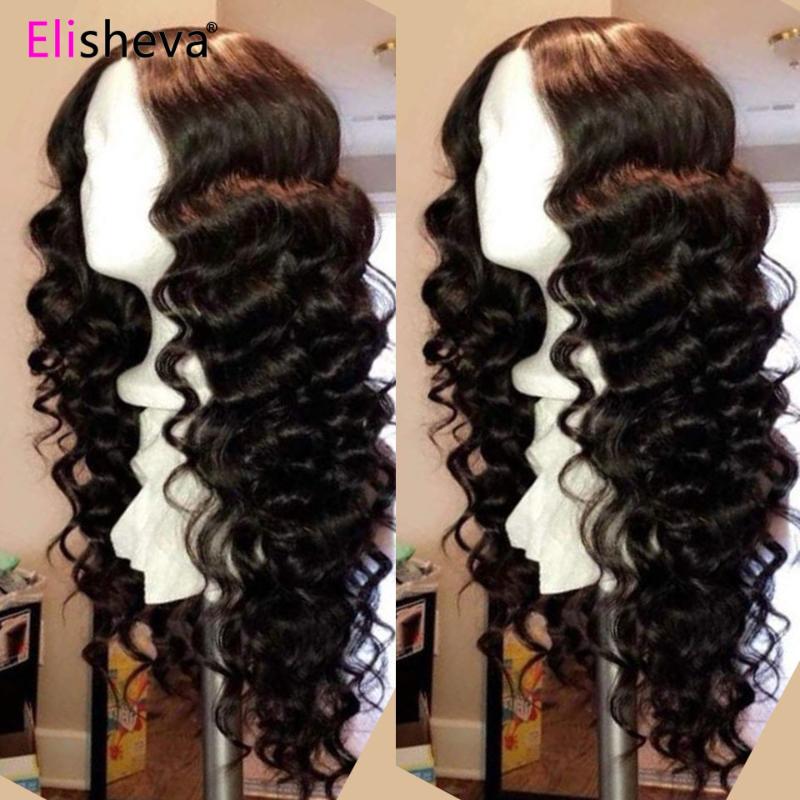 

13X4 Loose Wave Lace Front Human Hair Wigs Pre Plucked 360 Lace Frontal Wig Remy Brazilian Hair Wigs For Women Bleach Knots 150, 13x4medium brown