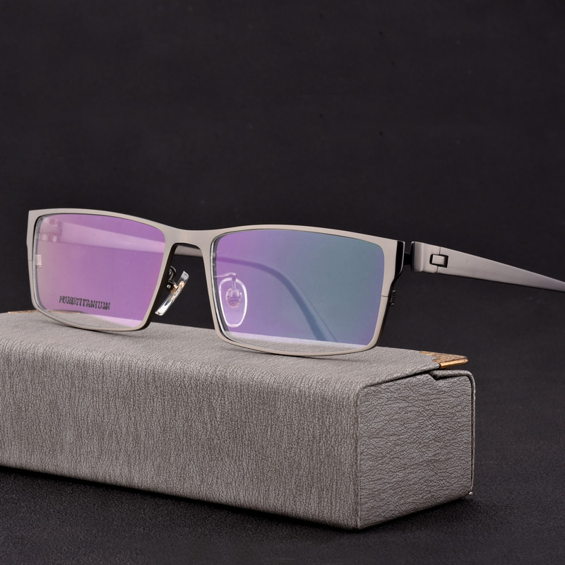 

Titanium Oversized Glasses Frame Men Vintage Square Eye Glasses Man Optical Prescription Eyeglasses Frames Eyewear Clear Oculos