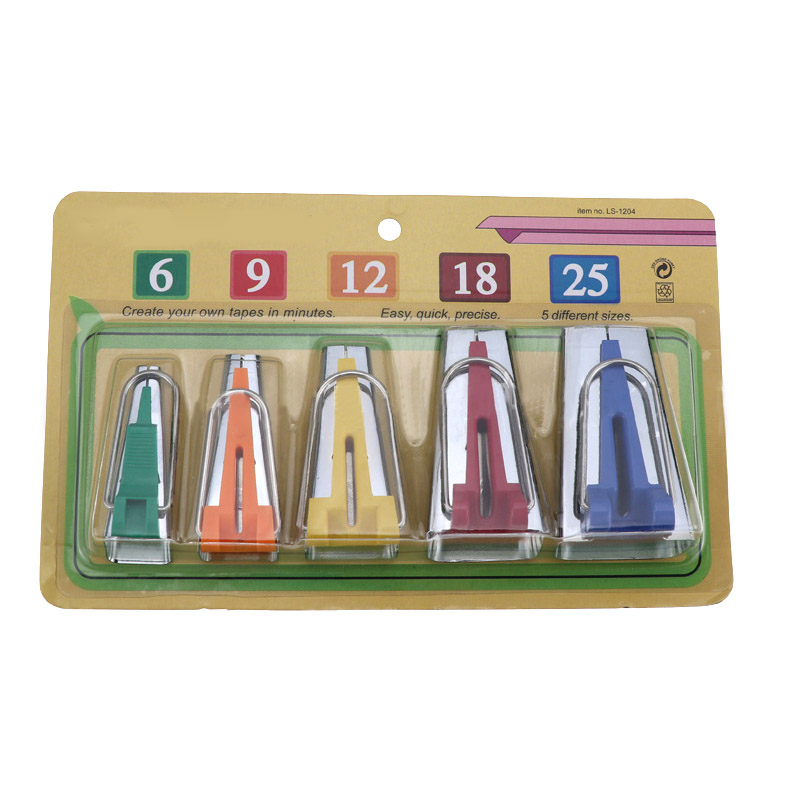 

Sewing Quilting Tool 6mm 12mm 18mm 25mm Bias Tape Makers 4 Size Domestic Machine Bias Binding Patchwork Tool Portable
