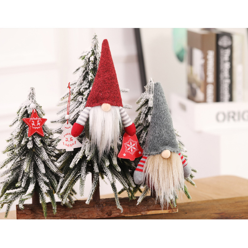

Christmas Faceless Gnome Santa Xmas Tree Hanging Ornament Doll Toy Decor Christmas Gift FAS6