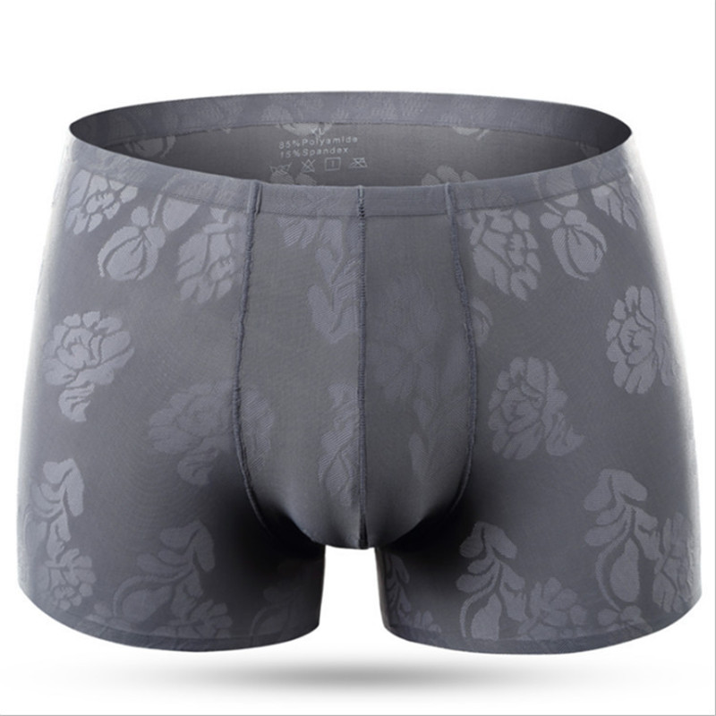 

All New Mens Printing Breathing Fabrics Fast-drying Panty Flexible and Wearable Underwear 3pcs/Set, Black