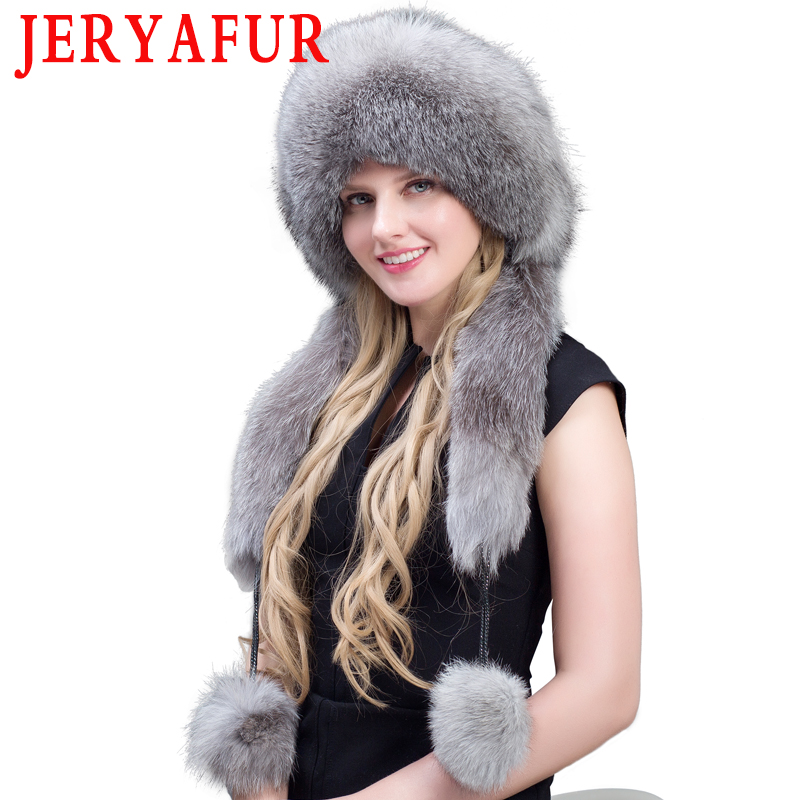 

JERYAFUR Reality Lady Silver Lei Feng Winter Warm Hat Thick Fur Mao Fur 5, Color1
