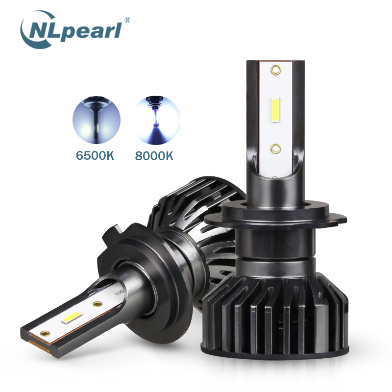 

NLpearl 2x 60W 6500K H7 Led Headlight Bulbs 9005 3 4 9006 Led 4300K 8000K H4 Mini Canbus H8 H9 H3 H1 H11 Auto Lamp