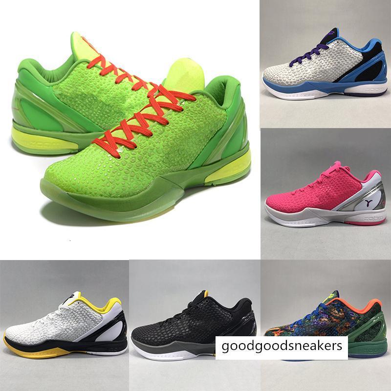 

Black Mamba Basketball shoes VI 6 GRINCH Men sports ZK6 Think Pink Green Steelers Mens Draft Day Prelude trainers sneakers 40-46