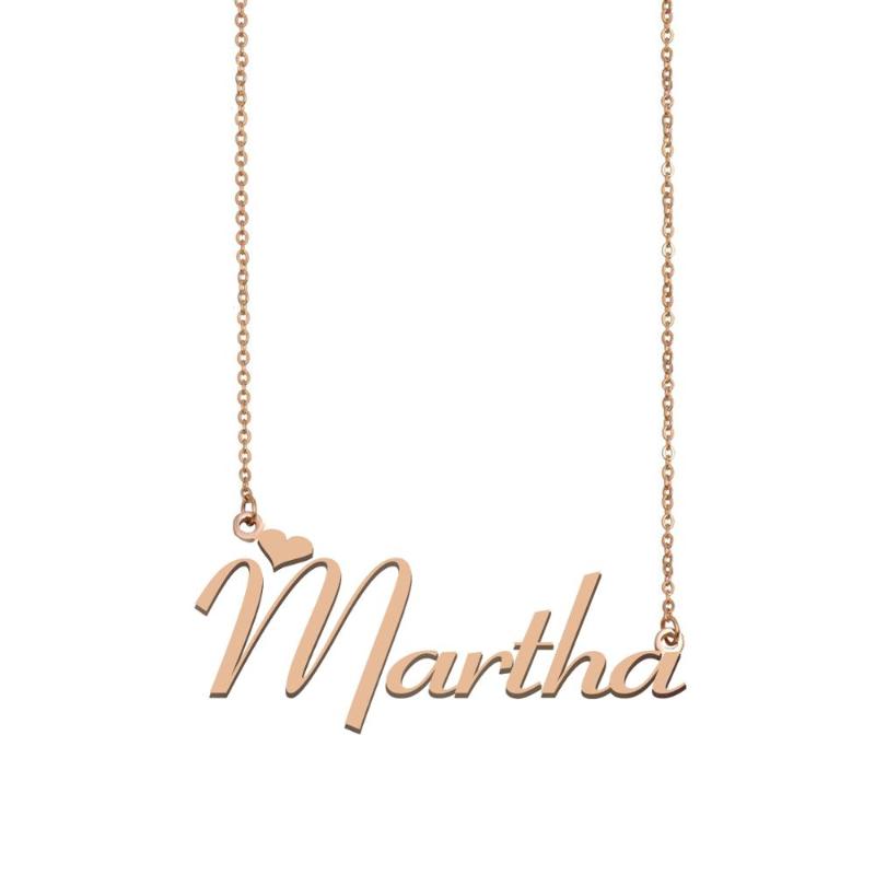 

Pendant Necklaces Martha Name Necklace , Custom For Women Girls Friends Birthday Wedding Christmas Mother Days Gift
