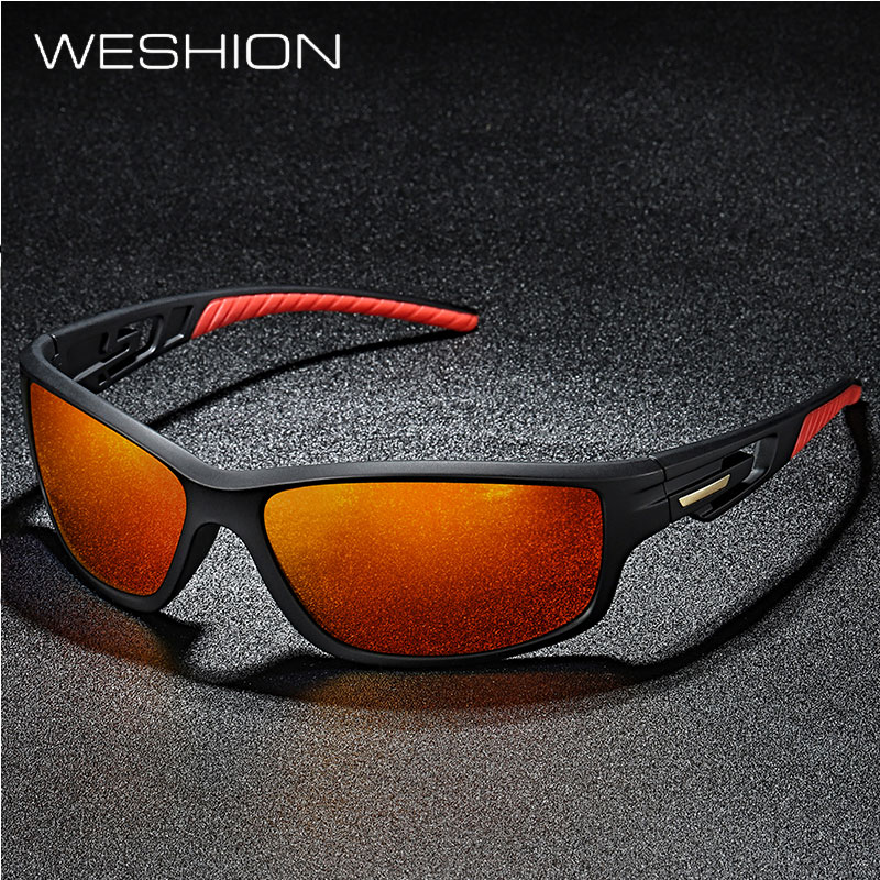 

WESHION Sport Sunglasses Men Polarized Brand Designer Outside Sun Glasses 2020 TR90 Goggles Best Quality UV400 Zonnebril Mannen