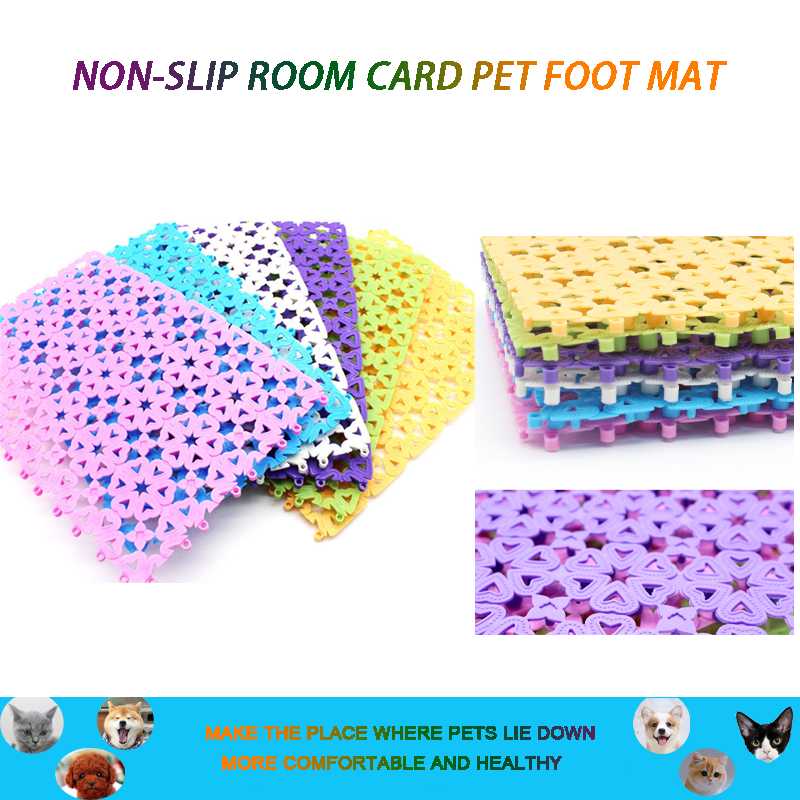 

Pet Plastic Wear-Resistant Cage Mat For Cats And Dogs Accessories Mesh Hole Non-Slip Anti-Seize Foot Mat Easy To Clean Cage, C11-003