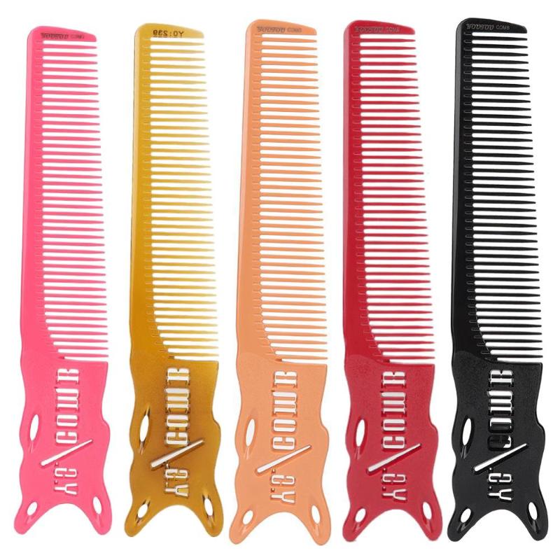

Professional Haircut Comb Space Aluminum Hair Salon Hairdressing Anti-Static Anti-sweat Non-slip Aluminum Comb Make Up Hairbrush