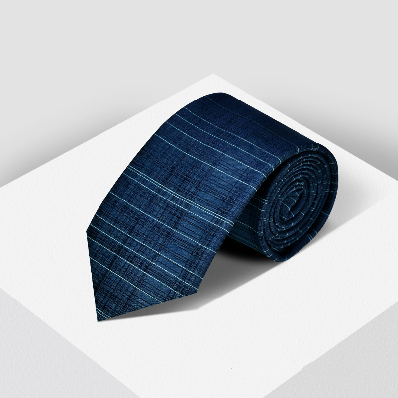 

Fashion Business Casual Mens Ties Cyan Silk Fabric Check Tie Gifts for Men Groom Accessories Wedding Tie Luxury Men Neckties