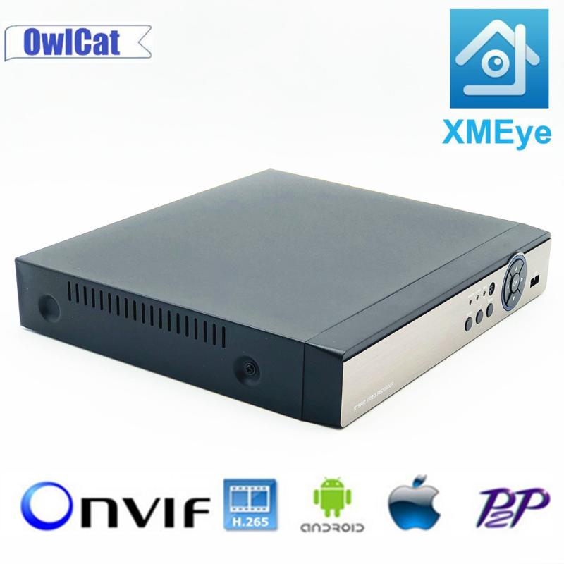 

CCTV DVR Hybrid 4CH 8CH DVR H.265 Onvif XVI AHD TVI CVI CVBS IPC 6 in 1 Security NVR For AHD Camera IP Camera Analog