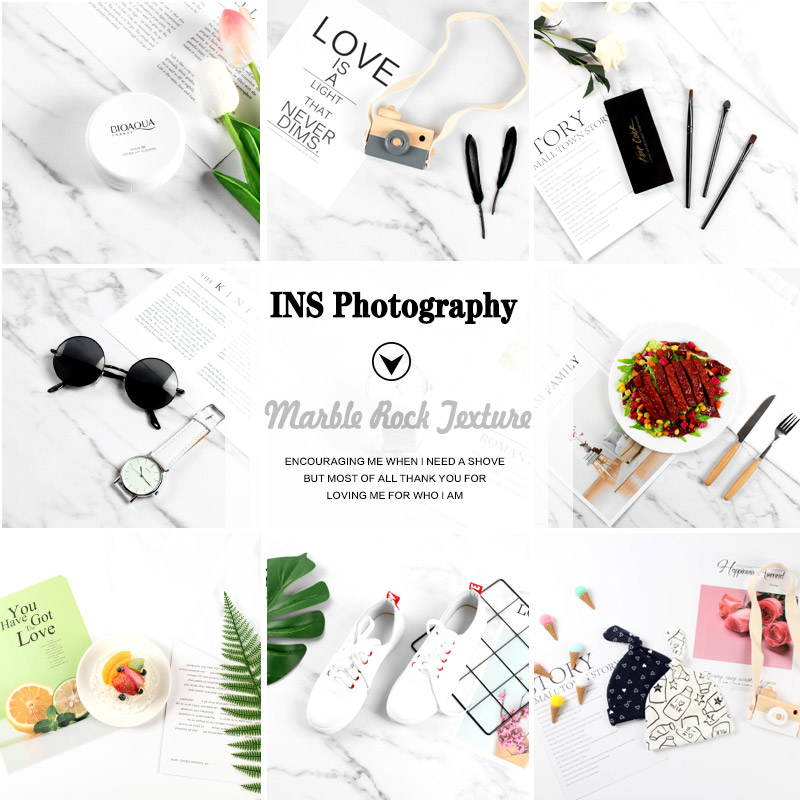 

INS Photography Shoot Background Board Marble Rock Texture Backdrop Paper & Muslin Gauze for Photo Making Scene Accessories