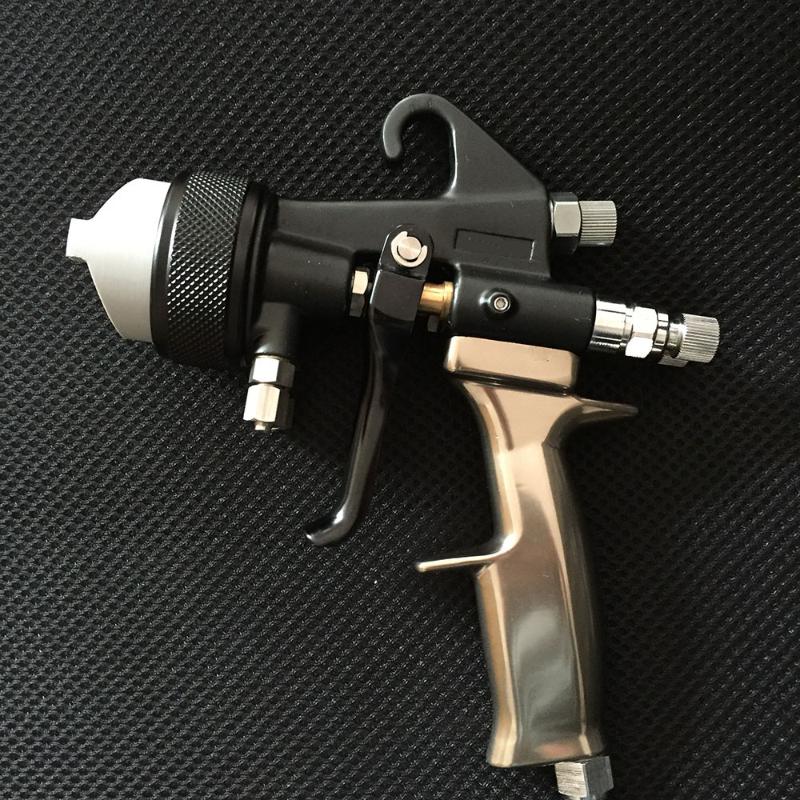 

SAT1205 car spraying air compressor gun double nozzle high pressure silver mirror chrome paint gun pressure feed air airbrush