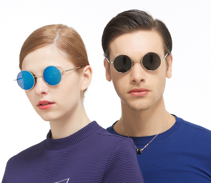 

2020 New Design Round Glasses Sunglasses Steampunk Men Round Sun Glasses for Men Rave Festival Mens Sunglasses Vintage