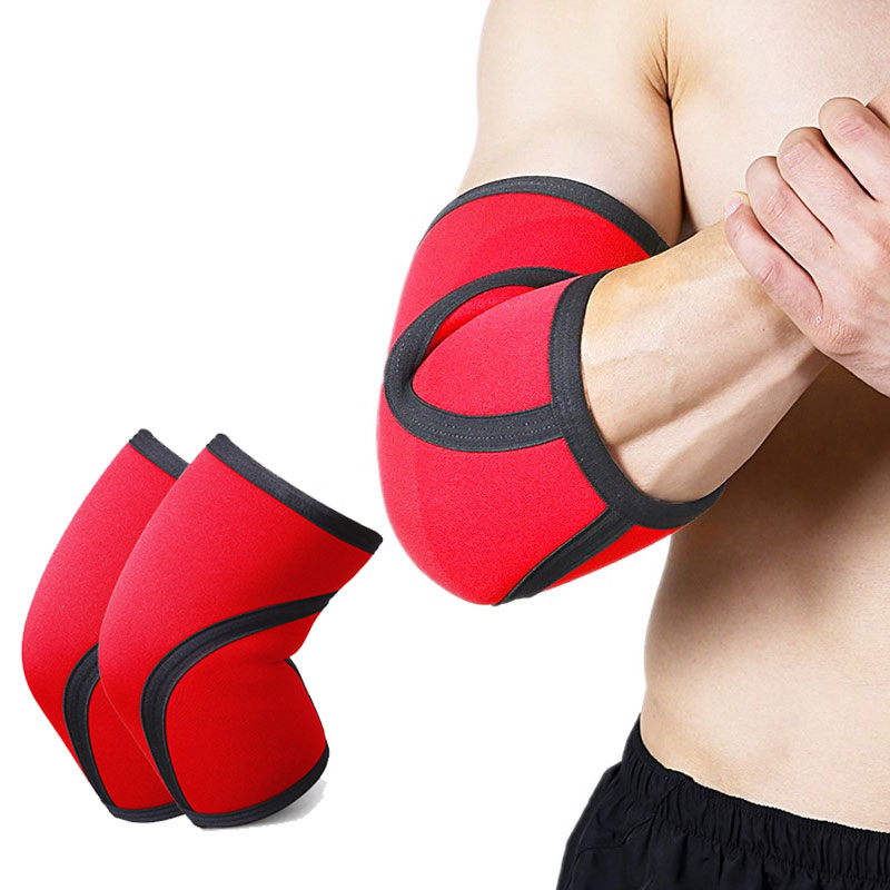 

7mm Neoprene Weightlifting Elbow Support Brace Thicken for Crossfit Powerlifting Fitness Compression Elbow Protector Sleeve, 1 peice