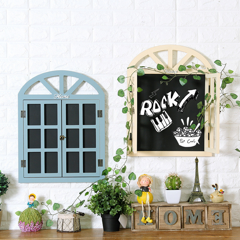 

European-Style Retro Blackboard Fashion Window House Modeling Blackboard Message Board Wall Decoration Wall Decoration Home