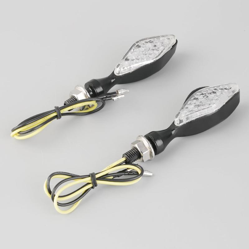 

High quality newest 2pcs LED Motorcycle Bike Turn Signal Indicator Lights Bulbs Motorbike 3002 hot sale, As pic