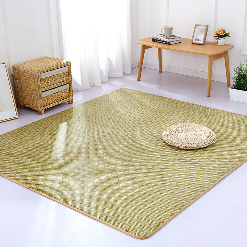 

Summer Japanese rattan carpet children crawling mat thick tatami carpet living room bedroom parlor nordic baby rug customized