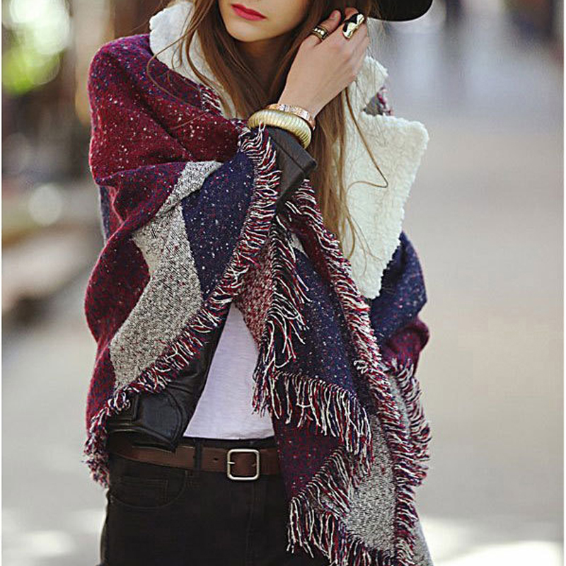 

Style 250cm*70cm Long Size Lady Big Brand Celebrity Women Winter Plaid Scarf Warm Fashion Scarves & Wraps